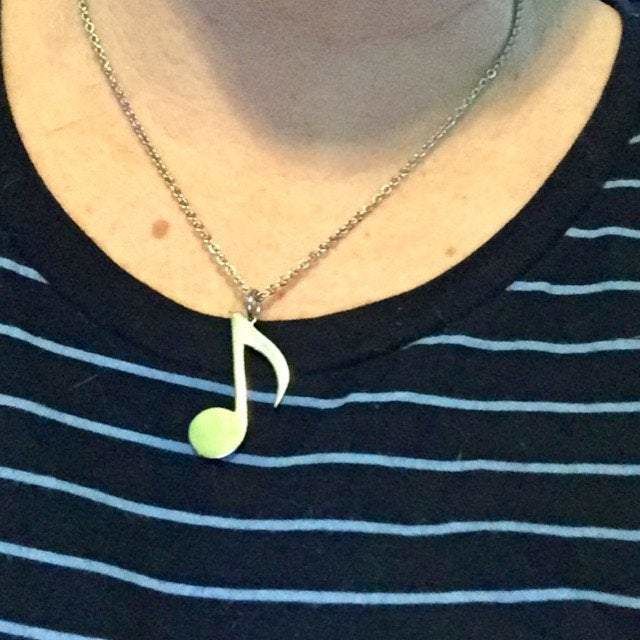 Monika review of Note Symbol Necklace

