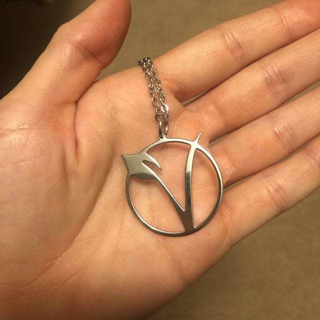 Anna review of Vegetarian Symbol Necklace
