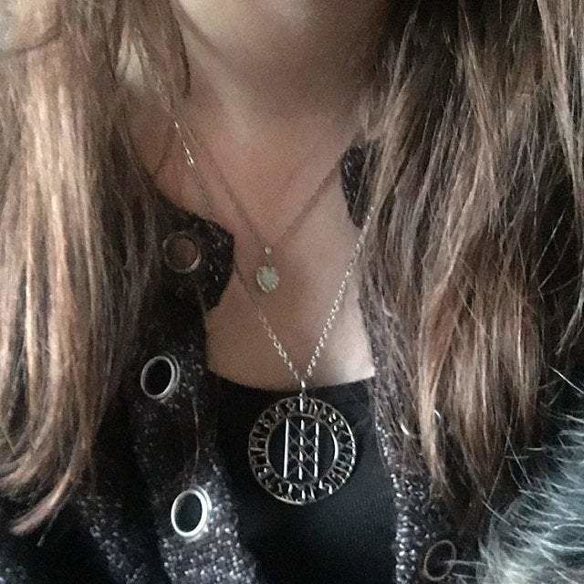 Kendra review of Web of Wyrd Symbol Necklace
