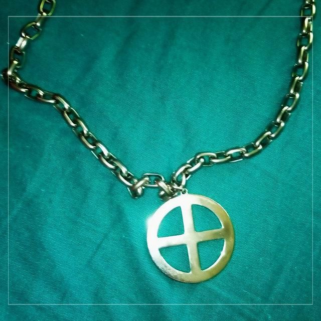 Dionysousdelight review of Sun Cross Symbol Necklace

